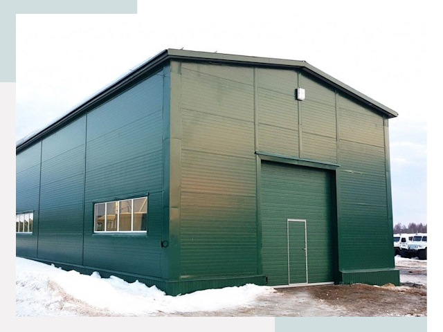 Двускатные ангары в Анапе