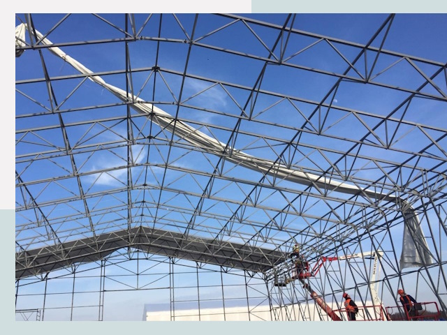 Шатровые ангары от 623 руб. в Анапе и Краснодарском крае