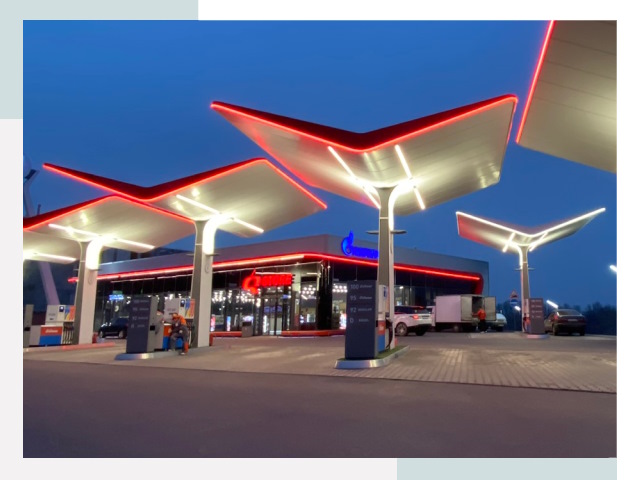 Навесы для АЗС в Анапе
